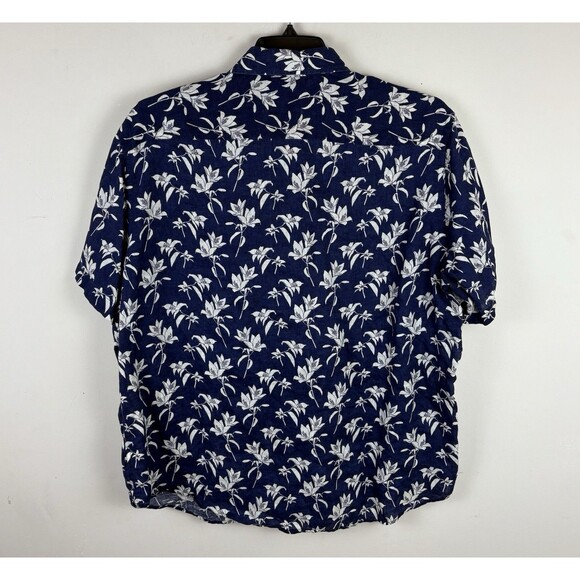 Men’s Untuck It Button Down Shirt / Short Sleeve / Floral Print / Size XL - Picture 3 of 4